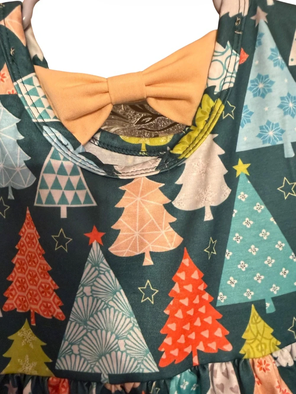 Abby & Evie Tree-Print Holiday Set NWT